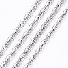 Tarnish Resistant 304 Stainless Steel Cable Chains CHS-K002-02-3mm-1