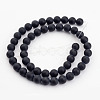 Dyed & Heated Natural Black Agate Bead Strands X-G-H056-10mm-2
