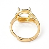 Adjustable Brass Solitaire Ring Settings KK-L193-02G-3