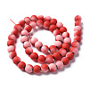 Spray Painted Non-magnetic Synthetic Hematite Beads Strands G-N337-01C-2