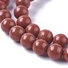 Natural Red Jasper Beads Strands G-F348-01-6mm-AA-1