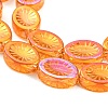 Electroplate Glass Beads Strands EGLA-G037-13A-13A-4