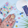 80Pcs 2 Styles Transparent Glass Beads GLAA-SC0003-31-3