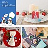 80Pcs 4 Styles Christmas Theme Opaque Resin Cabochons CRES-SC0002-58-5