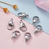 Tarnish Resistant 304 Stainless Steel Lobster Claw Clasps X-STAS-AB15-6