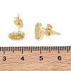 Halloween Brass & Crystal Rhinestone Stud Earrings for Women EJEW-G464-04G-04-5