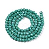 Electroplate Opaque Solid Color Glass Beads Strands EGLA-A044-P4mm-L31-3