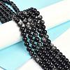 Natural Silver Obsidian Beads Strands G-D083-01C-4
