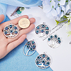 16Pcs 4 Styles Tibetan Style Alloy Pendants FIND-SC0009-14-3