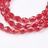 Glass Beads Strands GLAA-R024-6x4mm-14-3