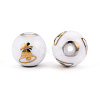 Christmas Opaque Glass Beads X-EGLA-R113-06C-2