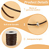 BENECREAT 50 Yards Cowhide Leather Jewelry Cord WL-BC0001-03B-4