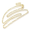 Rack Plating Brass Curb Chain Necklaces MAK-L042-02G-1