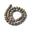 Natural Unakite Beads Strands G-K287-19-8mm-2