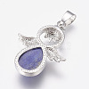 Natural Lapis Lazuli Pendants X-G-G651-A08-3