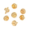 Brass Micro Pave Cubic Zirconia Peg Bails KK-Z122-06G-1