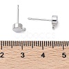 SHEGRACE Brass Stud Earring Findings XGR0105P-151P-3