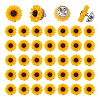 60Pcs Iron Brooches JEWB-UN00007-1