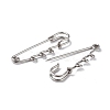 Tarnish Resistant 304 Stainless Steel Safety Pins Brooch Findings STAS-I673-06P-2