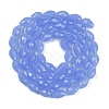 Electroplate Imitation Jade Glass Beads Strands EGLA-N013-J6mm-D06-2
