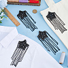 4Pcs Star with Tassels Cloth Sew on Patches DIY-FG0010-19-4