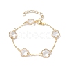 Glass Flower Links Bracelets & Necklaces Kits SJEW-JS01293-4