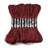 10 Skeins 12-Ply Metallic Polyester Embroidery Floss OCOR-Q057-A07-1