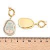 304 Stainless Steel Dangle Stud Earrings EJEW-A158-07A-G-3