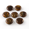 Flat Round Imitation Gemstone Acrylic Beads X-OACR-R051-M-2