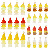 28Pcs 7 Styles Polycotton(Polyester Cotton) & Cotton & Polyester Tassel Pendant Decorations FIND-TA0009-33-3