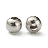 Tarnish Resistant 304 Stainless Steel Hollow Round Seamed Beads X-STAS-R032-3mm-5