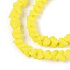 Frosted Opaque Glass Beads Strands GLAA-N017-4mm-13-4