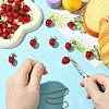 30Pcs Acrylic Lampwork Pendants PALLOY-CJ00160-5