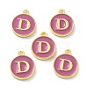 Golden Plated Alloy Enamel Charms ENAM-XCP0001-13D-2