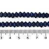 Electroplated Natural Lava Rock Beads Strands G-A234-F02-01C-4