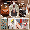 2Pcs 2 Styles Stainless Steel Leather Edge Oil Pen TOOL-NB0002-29A-5