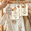 Wood Baby Closet Size Dividers AJEW-WH0352-014-6