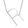 Non-Tarnish 201 Stainless Steel Initial Pendants Necklaces NJEW-S069-JN003D-R-1