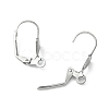 Tarnish Resistant 304 Stainless Steel Leverback Earring Findings STAS-E007-2-1