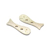 2-Hole Brass Buttons X-KK-F797-54G-2