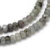 Natural Labradorite Rondelle Bead Strands G-O095-05-B-2