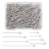 395Pcs 8 Style 304 Stainless Steel Eye Pins STAS-FS0001-21-1