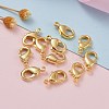 Brass Lobster Claw Clasps KK-902-G-NF-5