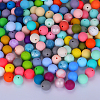 Round Silicone Focal Beads SI-JX0046A-95-4