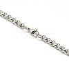 Tarnish Resistant 304 Stainless Steel Venetian Chain Necklace Making STAS-A028-N031P-3