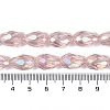 Transparent Electroplate Glass Beads Strands EGLA-N013-T8mm-B18-4