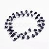 Synthetic Blue Goldstone Beads Strands G-J360-07-2