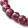 Handmade Silver Foil Glass Beaded Stretch Bracelets BJEW-JB06464-02-2