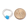Shell Pearl Stretch Finger Ring RJEW-TA00019-5