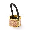 Alloy Ponytail Cuff Rubber Elastic Hair Ties OHAR-P018-A01-2